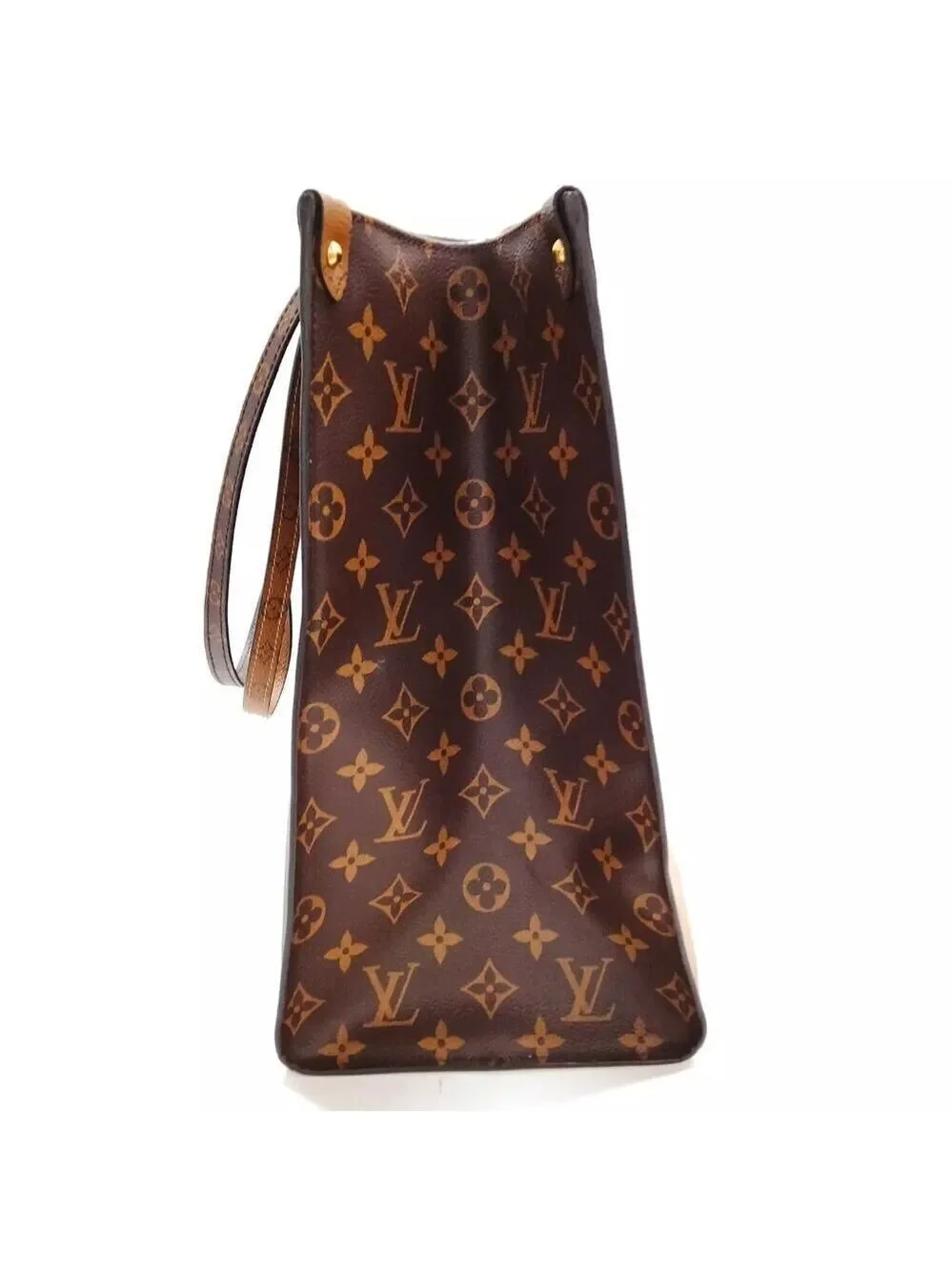 100% Authentic Louis Vuitton  On the Go GM Brown Monogram Giant Tote Bag